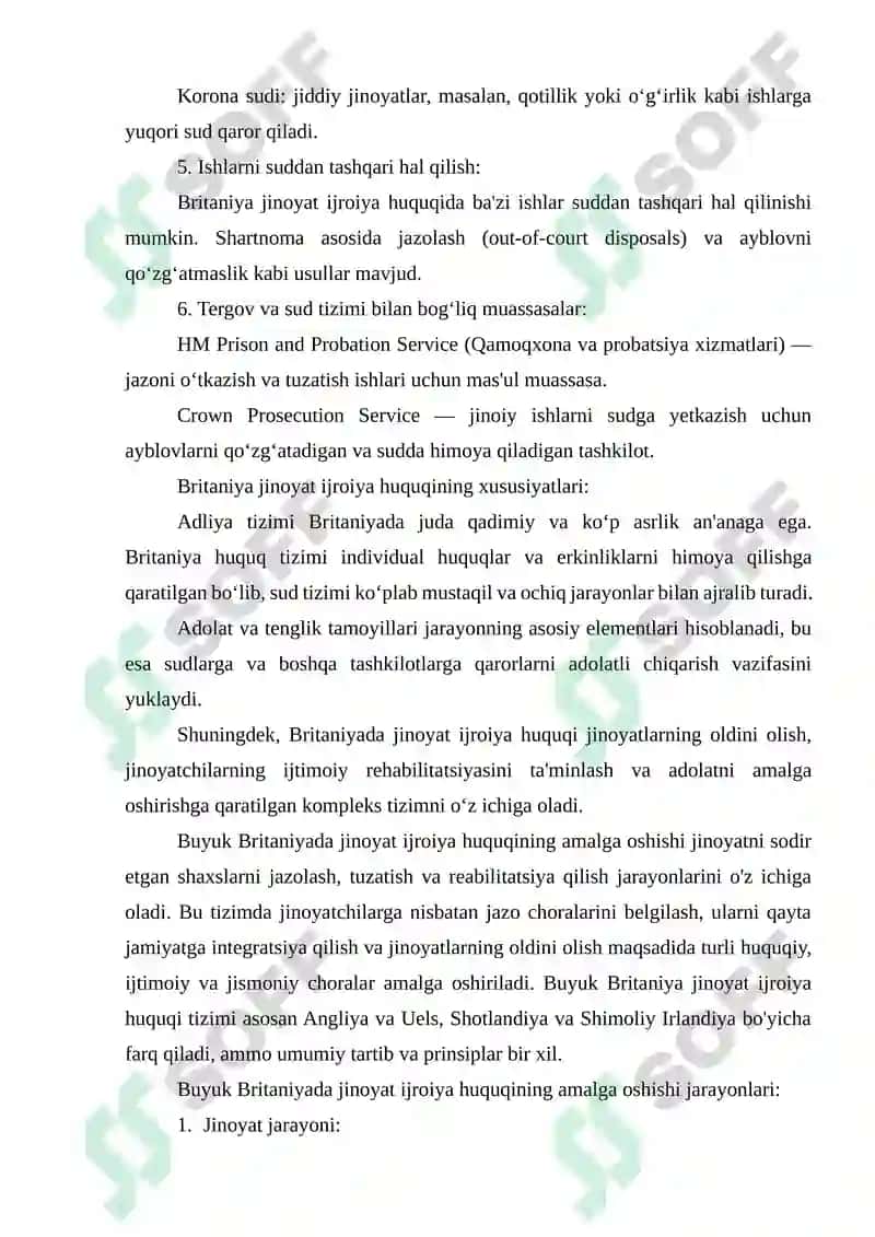 Jinoyat ijroiya qonunchiligi 8