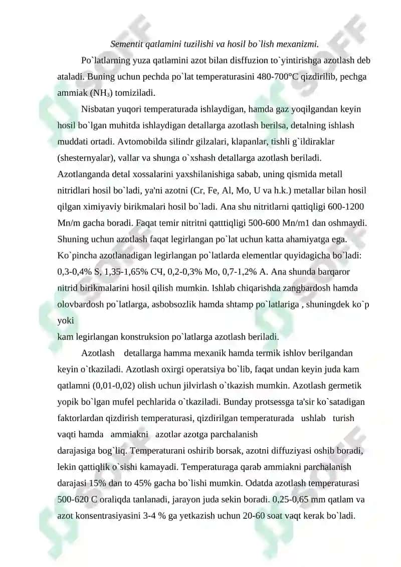 Termik ishlash usullari, texnologiyasi 8
