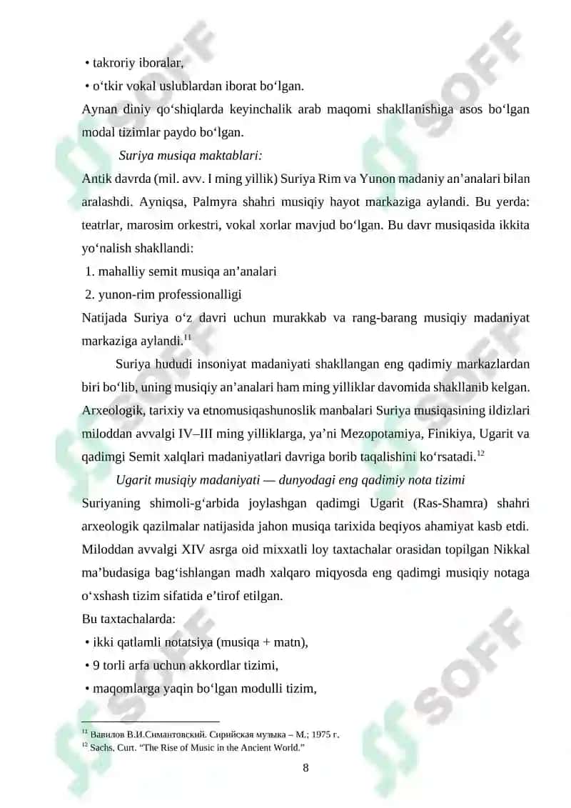 Suriya musiqa folklori janr va turlari 8