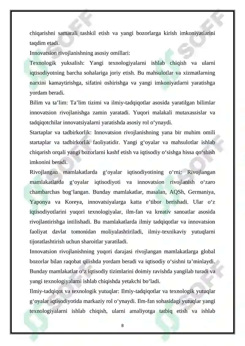 G‘oyalar iqtisodiyoti 8