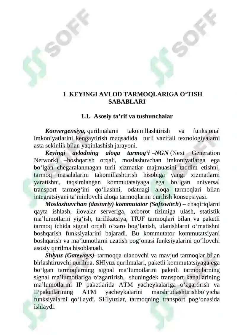 Keyingi avlodning konvergent tarmoqlari 8