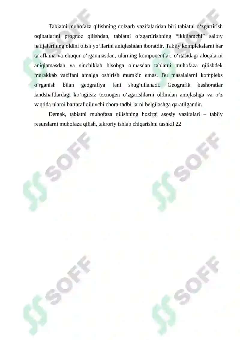 TABIATNI MUHOFAZA QILISH 8