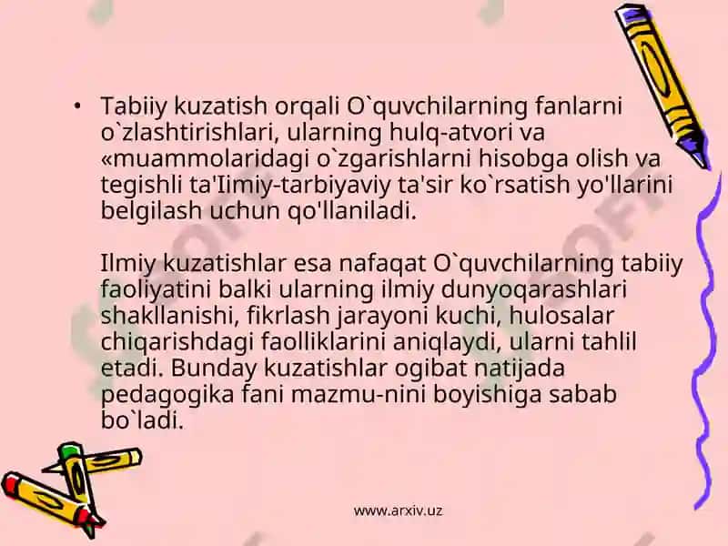 Pedagogika fanining ilmiy-tadgiqot metodlari 8