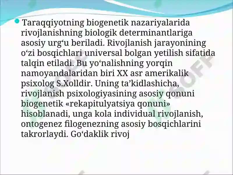Ilk o’spirinlik davri psixologiyasi 8