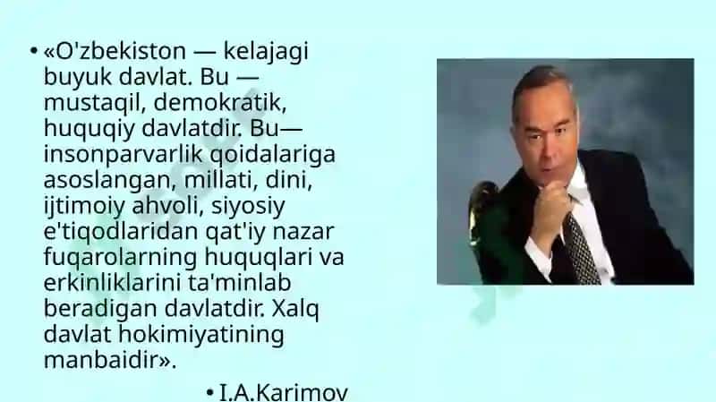 O‘zbekistonningo‘zigaxosistiqlolvataraqqiyotyo‘li 8