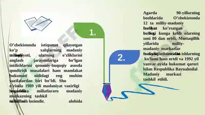 MADANIY MEROS VA UNGA MUNOSABAT MUAMMOLARI 8