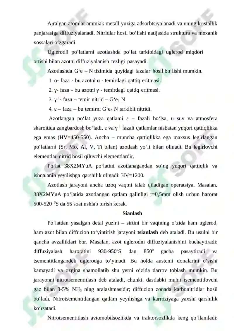Po’latlarni termik ishlash rejimi 8