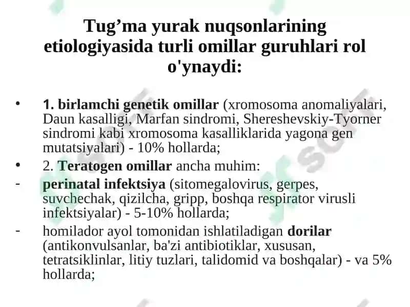 Bolalarda tug'ma yurak nuqsonlari 8