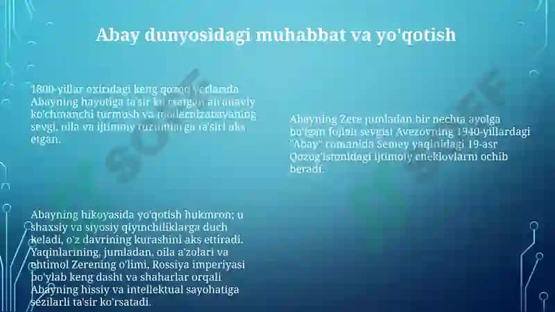 Avezovning "Abay" romani 8