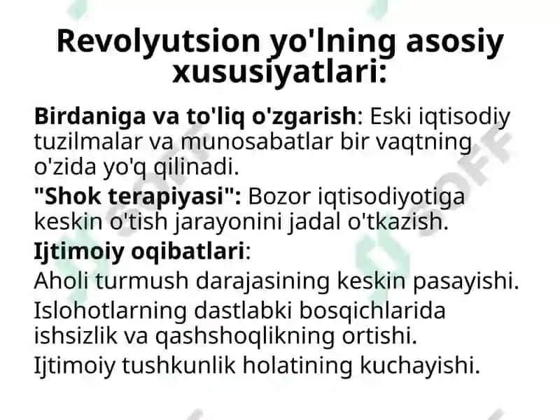 Bozor iqtisodiyotiga  o’tish davri 8