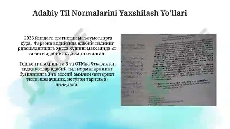Adabiy Til Me`yorlari 8