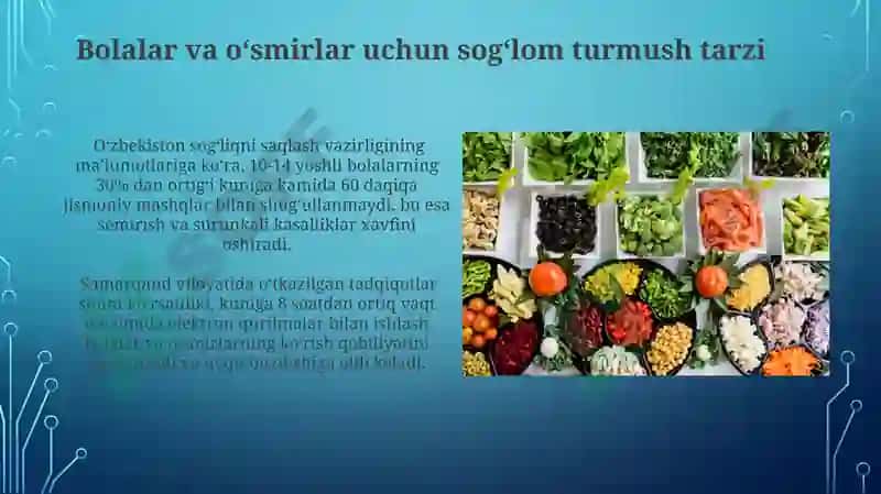 Sog'lom Turmush Tarzi va uning Salomatlikni Shakllantirishdagi Ahamiyati 8