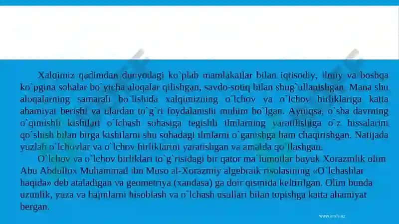 Metrologiya fanining tarixiy yuritilishi 8