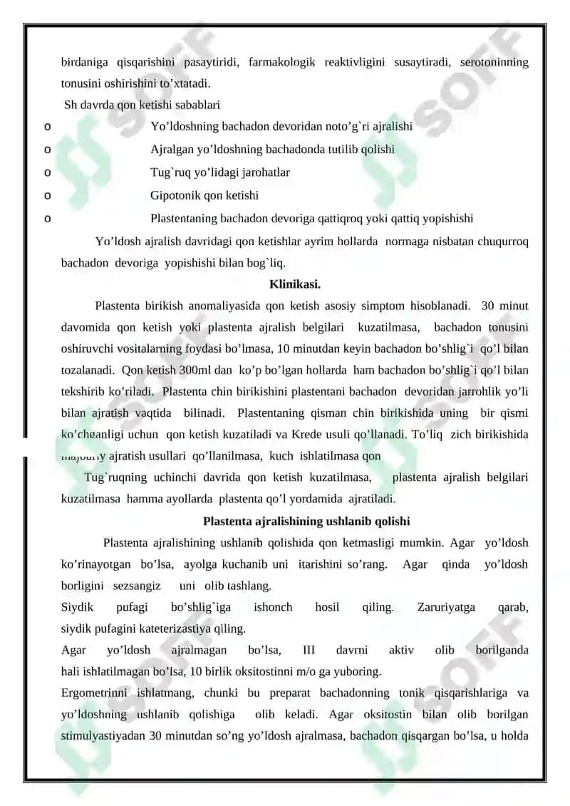 Qon ketish 8