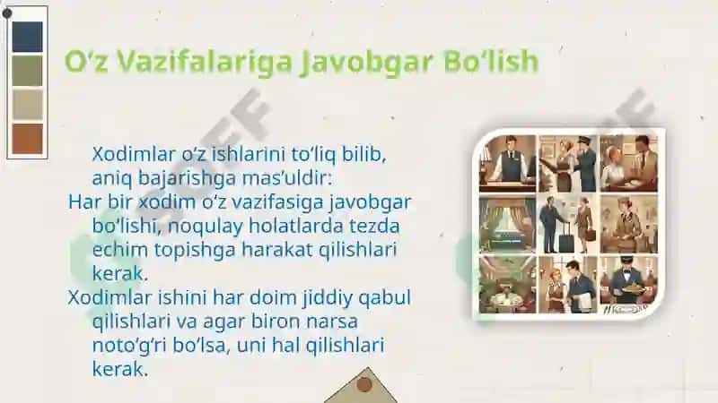 Xalqaro Mehmonxonalarda Kasbiy Etiket 8