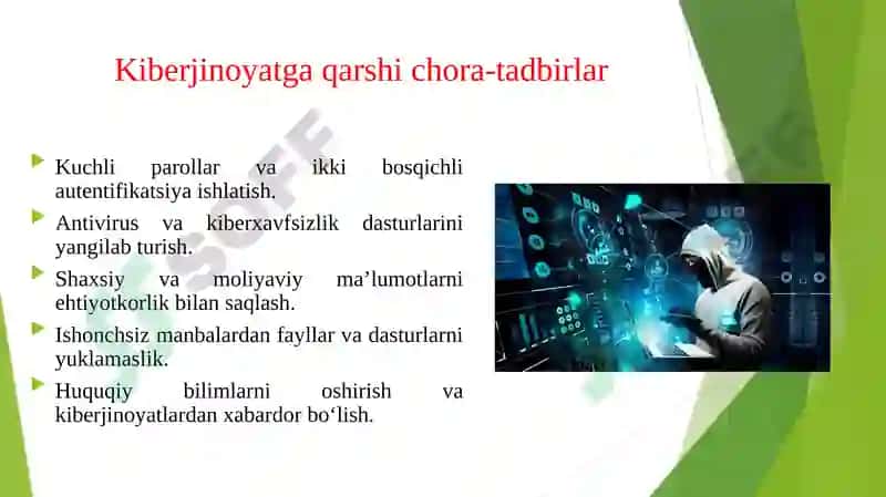 Kiberjinoyat va kiberhuquq. 8