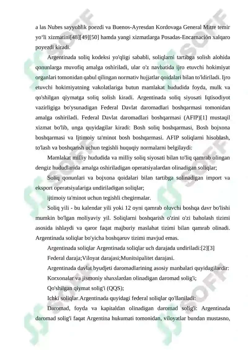 ARGENTINA SOLIQ TIZIMI 8