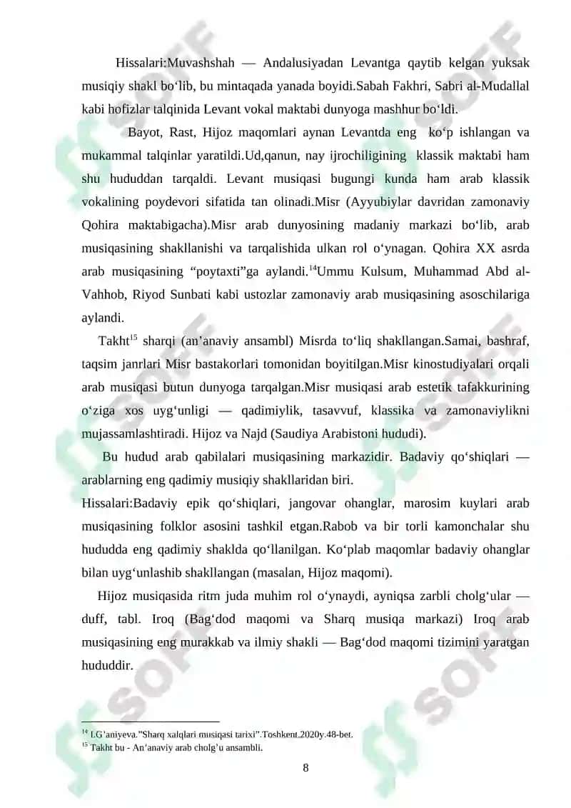 An’anaviy Arab musiqasi 8