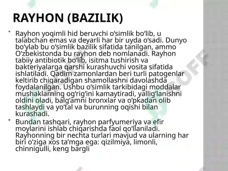 O'zbekistondagi foydali o'simliklar 8