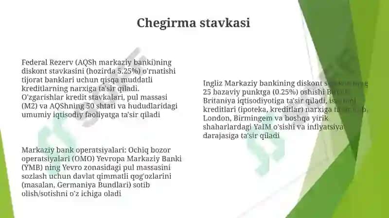 Markaziy bank operatsiyalari 8