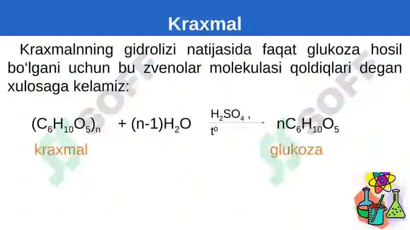 Polisaxaridlarning olinishi va xossalari 8