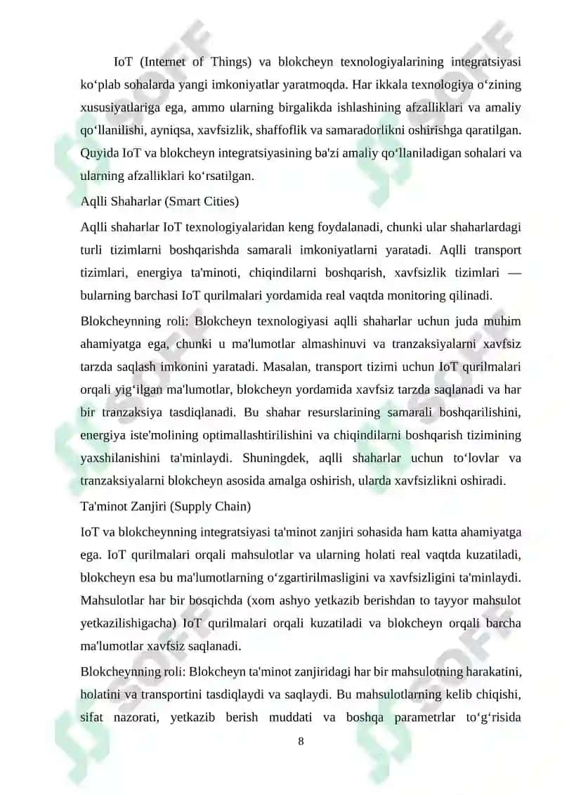 IoT va blokcheyn texnologiyalarining integratsiyasi 8