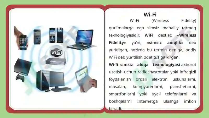 Kompyuter tarmoqlari va tarmoq texnologiyalari 8