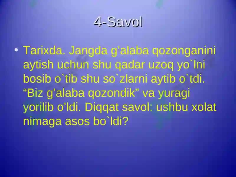 Burhonov Xayotilloning zakovat intelektuval o`yini 8