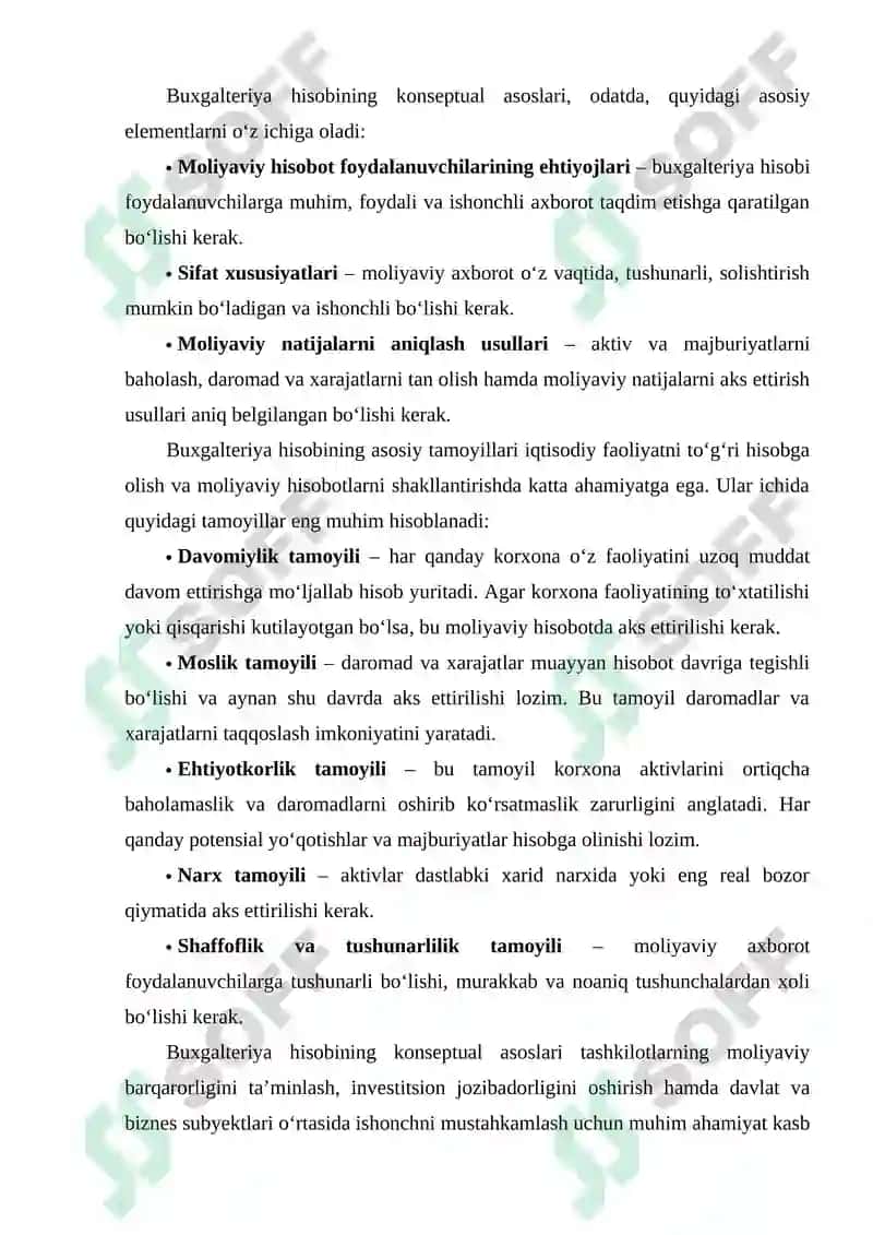 BUXGALTERIYA HISOBINING KONSEPTUAL ASOSLARI 8