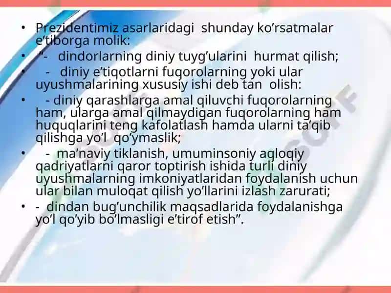 Dunyoviylik dahriylik emas 8