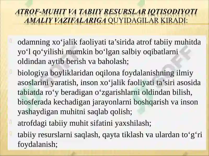 ATROF-MUHITNI QADRLASh: USULLARI 8
