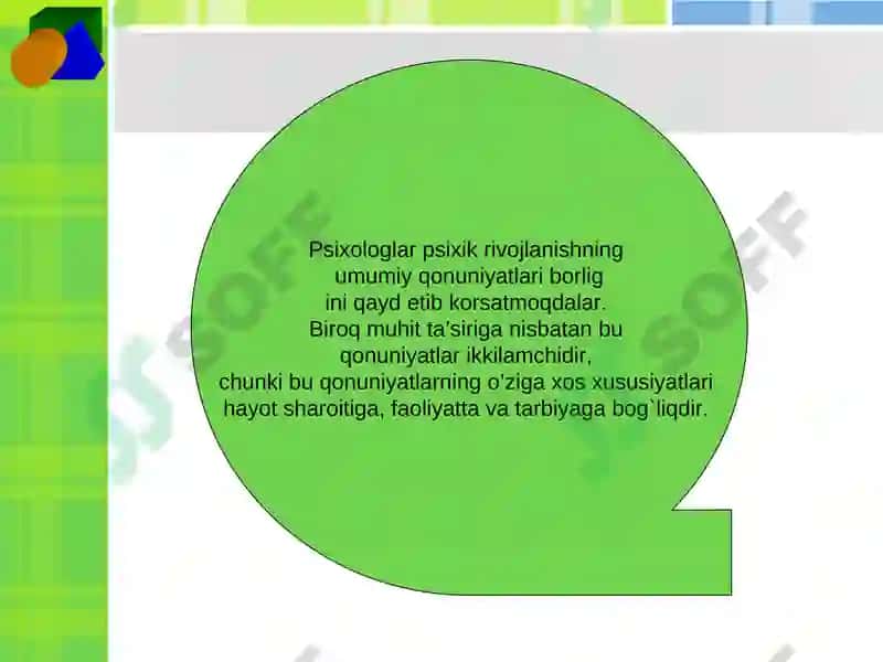 Psixiktaraqqiyot va ta`lim 8