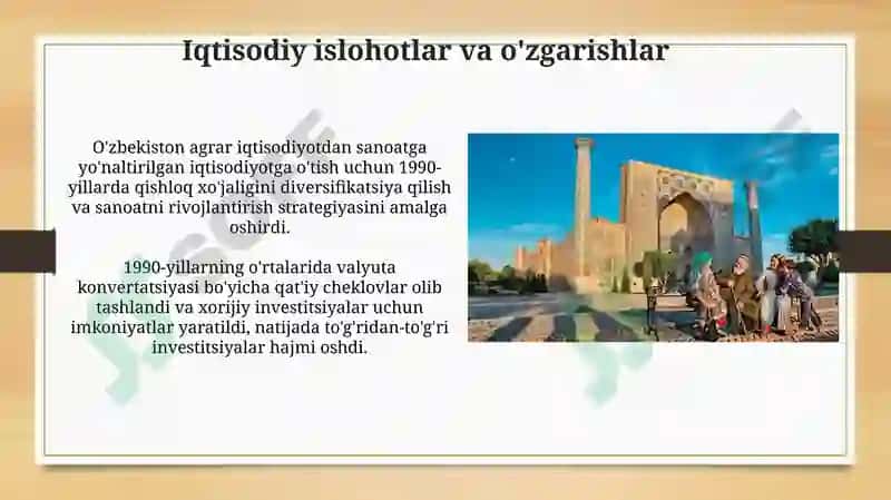O'zbekiston mustaqilligi va tarixiy ahamiyati 8