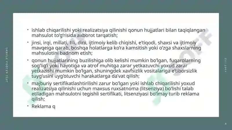 REKLAMANING IQTISODIY JIHATLARI 8