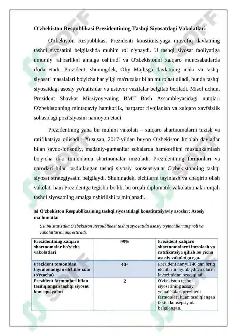 Tashqi siyosatning konstitutsiyaviy asoslari 8