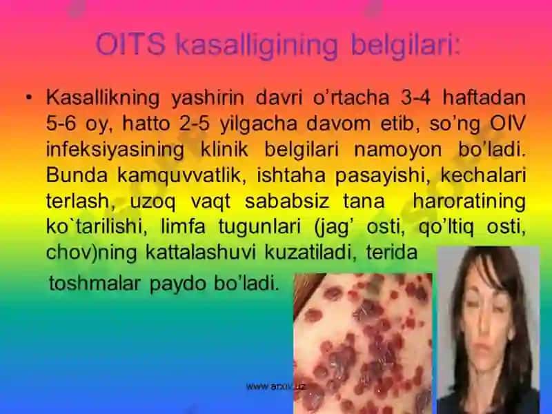 OIV va OITS haqida umumiy ma'lumot 8