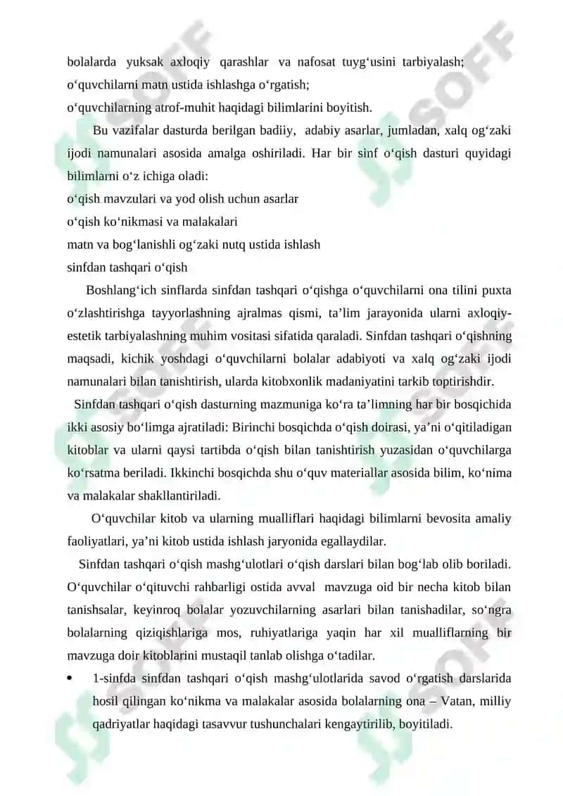 Sinfdan tashqari o‘qishni tashkil etish 8