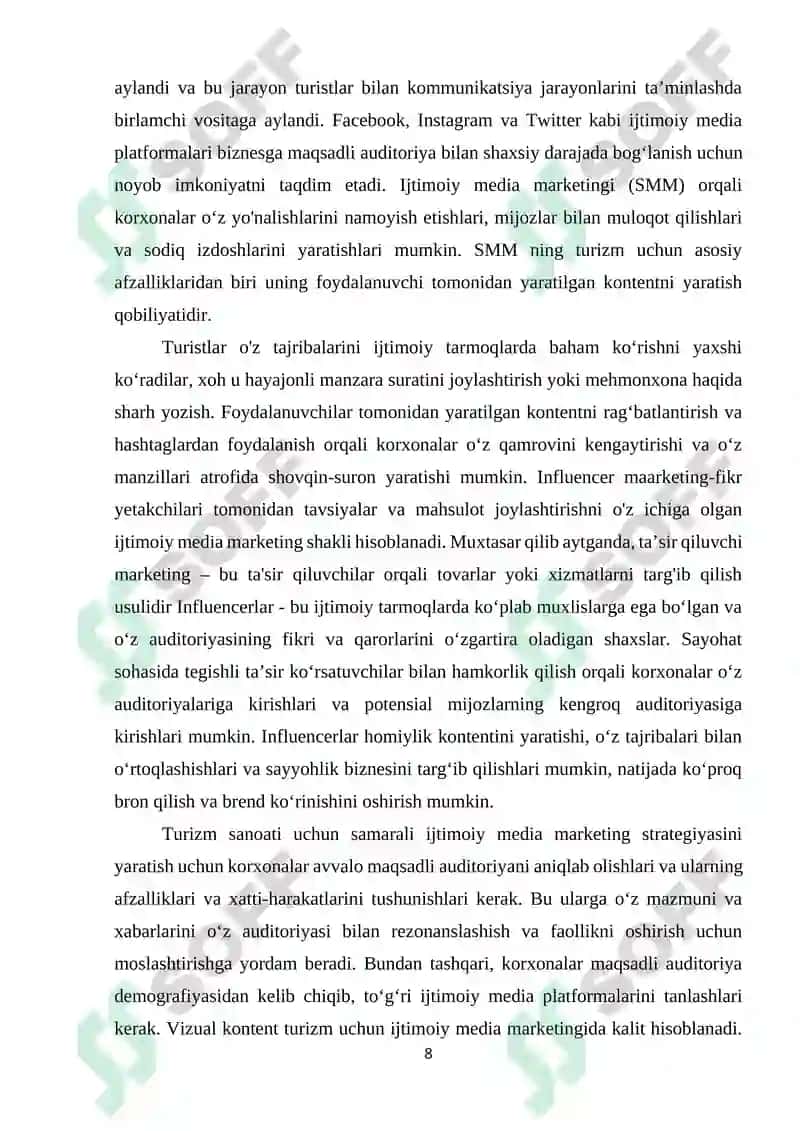 Turizm marketingida yangi texnalogiyalar: AR,VR va mobil ilovalar’’ 8