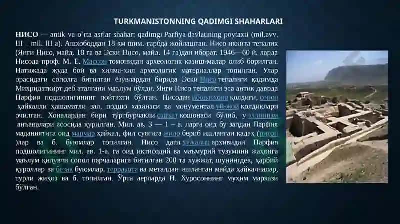 Janubiy Turkmaniston shaharlari 8