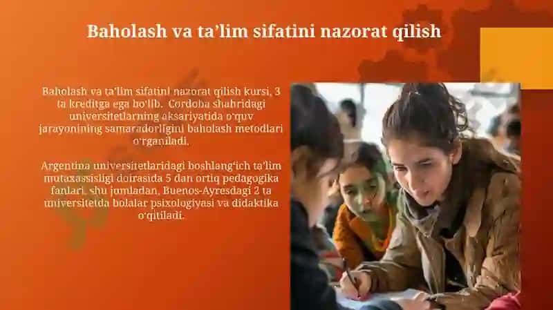 Oʻquv-tarbiya jarayonini tashkil etish kursi 8