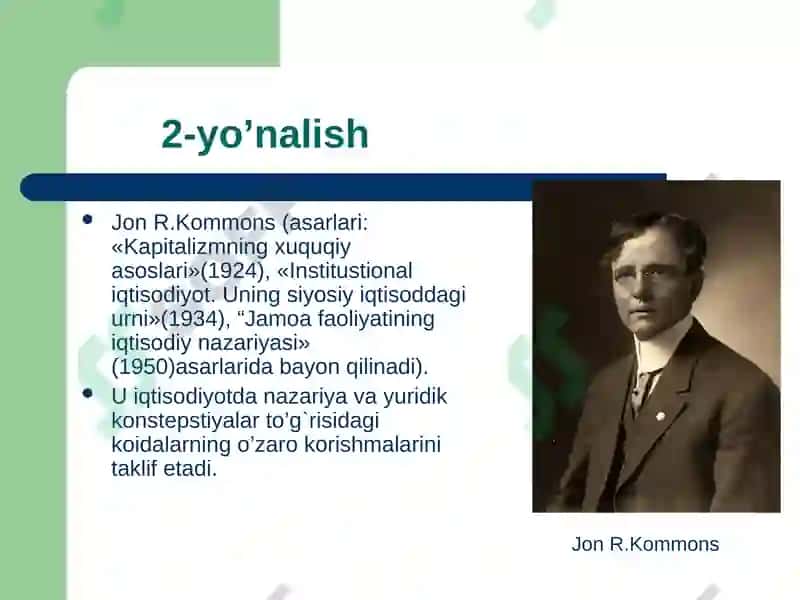 Hozirgi zamon iqtisodiy qarashlari evolyutsiyasi 8