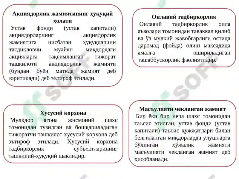 Тадбиркорлик фаолияти 8