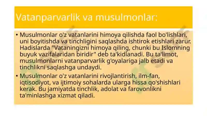 Islomda tinchlik va adolat 8