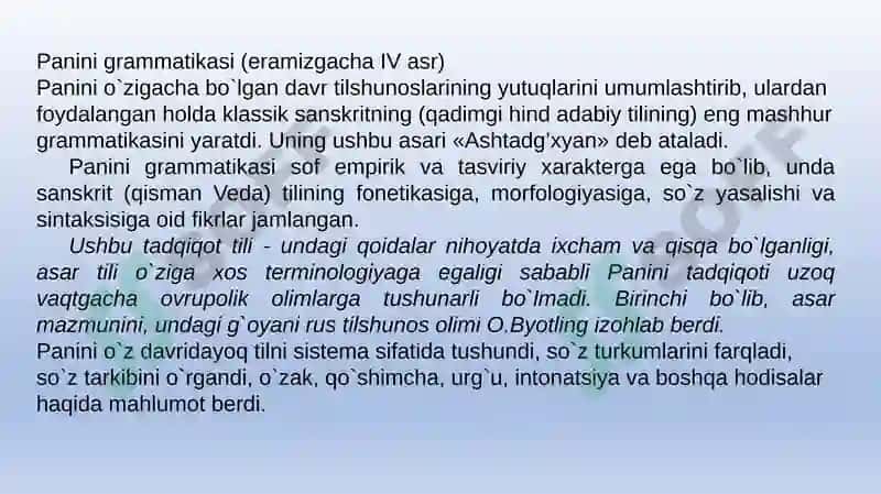 Tilshunoslik Fani Tarixi 8