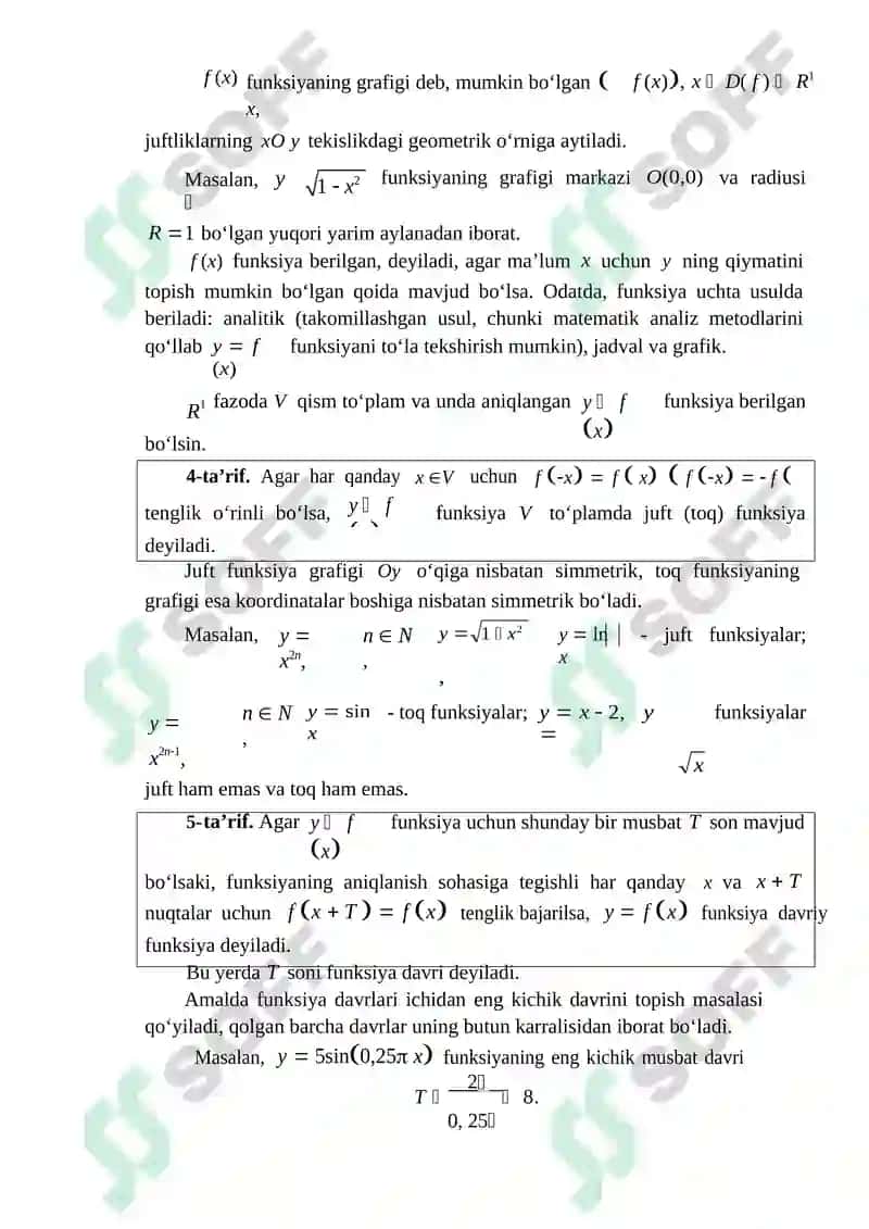 IQTISODCHILAR UCHUN MATEMATIKA 8