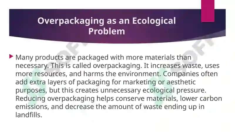 The Role of Packaging in Ecology 8