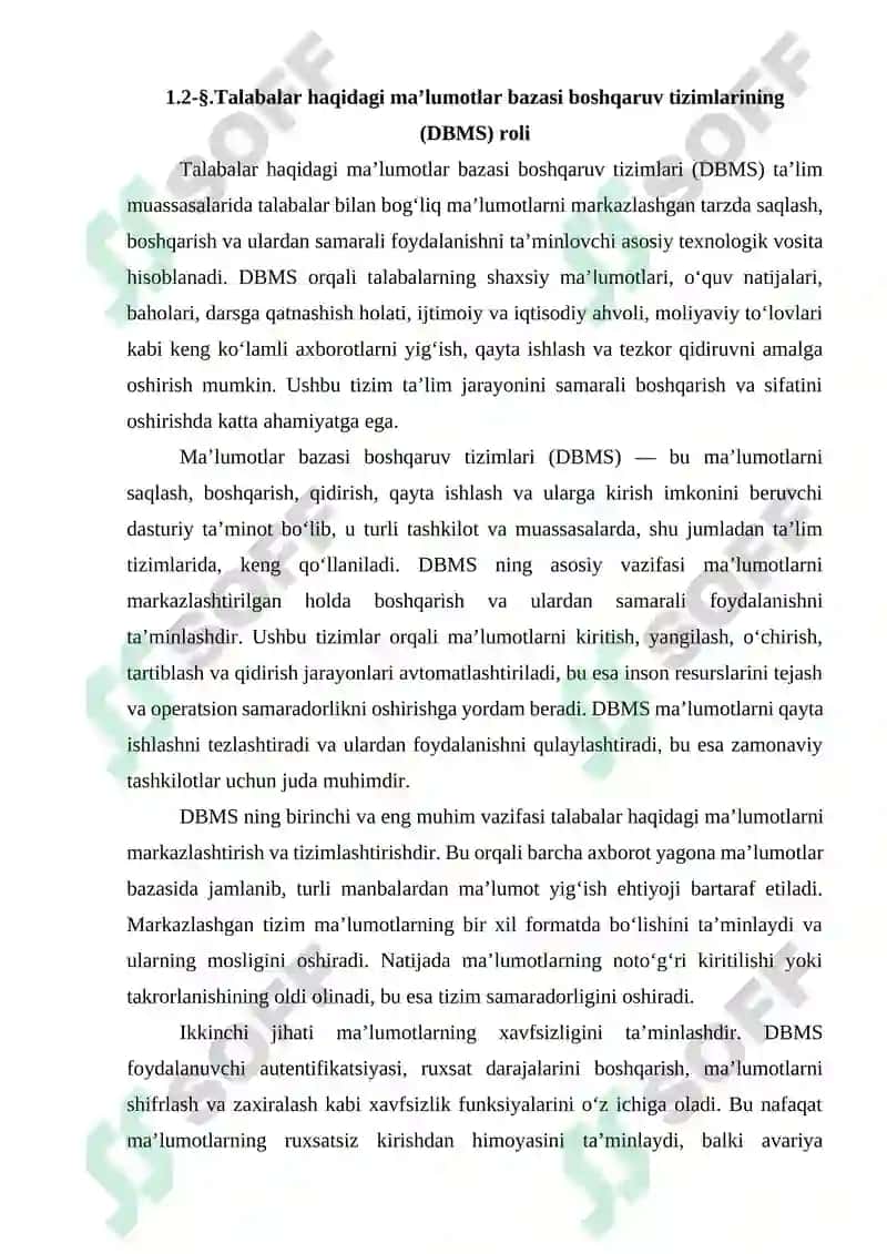 TALABALARNING O'ZLASHTIRISH BAHOLASH QAYDNOMASI TIZIMI 8