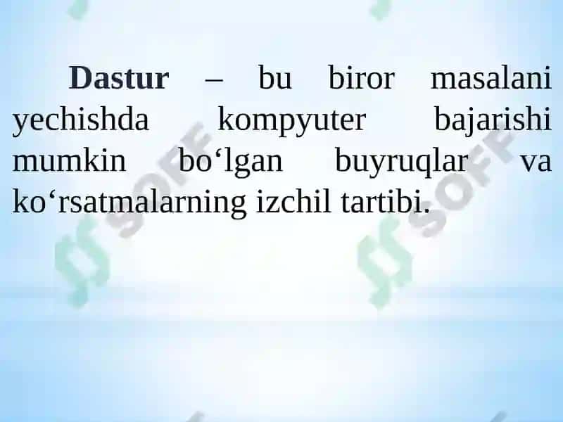 Axborotjarayonlarining dasturiy ta’minoti 8