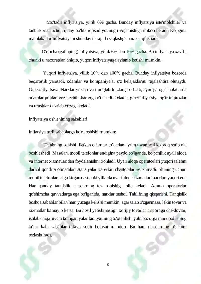 INFYATSIYA RISKLARINI BOSHQARISH 8