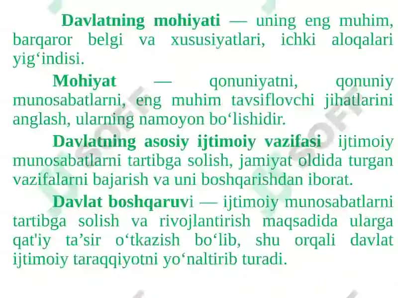 Davlat Haqida Umumiy Ta'limot 8